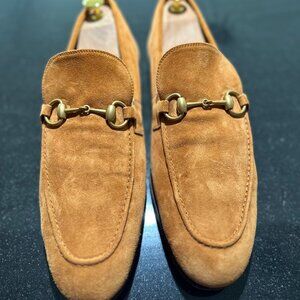 Gucci Carmel Suede Jordaan Loafer 11 1/2